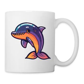 Dolphin Halloween Zombie - Mug - white - Right
