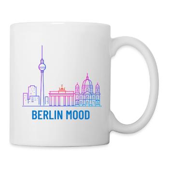 Berlin Mood Neon Skyline - Mug - white - Right
