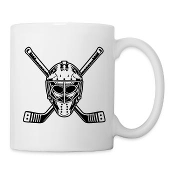 Kunst von Eishockeyspielern - Tasse - Weiß - Rechts