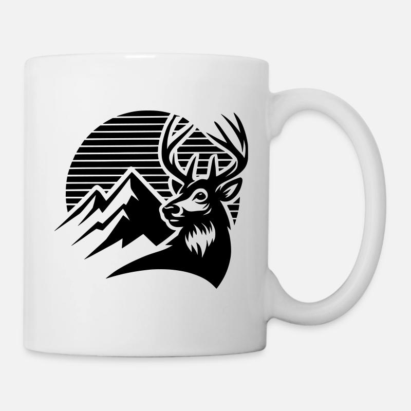 Alpine deer - Mug - white