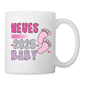 Future maman NOUVEAU BÉBÉ 2026 Drôle - Mug blanc - blanc - Droite