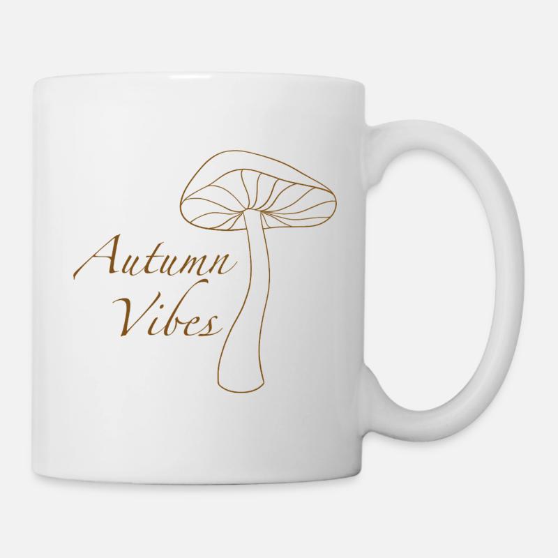 Ambiance des champignons d’automne - Mug blanc - blanc