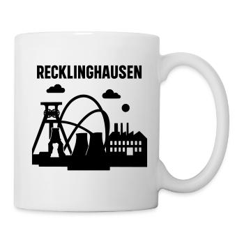Recklinghausen Silhouette - Tasse - Weiß - Rechts