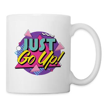 Just Go Up - Retro Climbing - Mug - white - Right