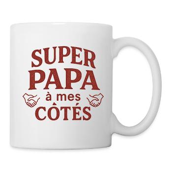 Super Dad by My Side - Father's Day - Mug - white - Right