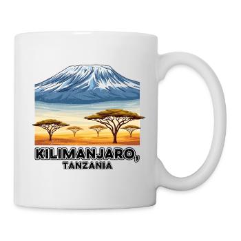 Kilimanjaro Tanzania Panorama - Mug - white - Right