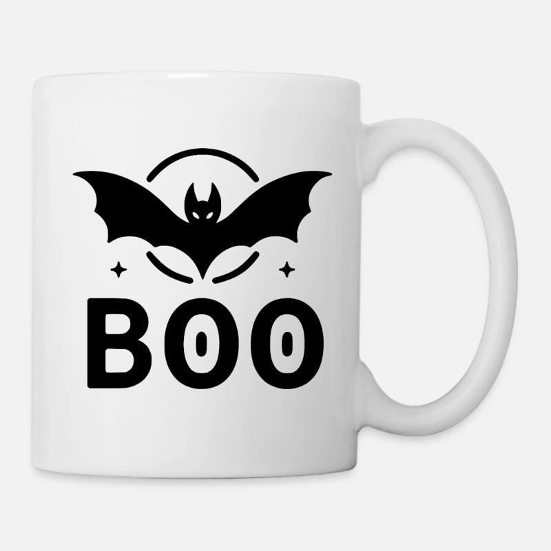 BOO - Fledermaus - Tasse - Weiß