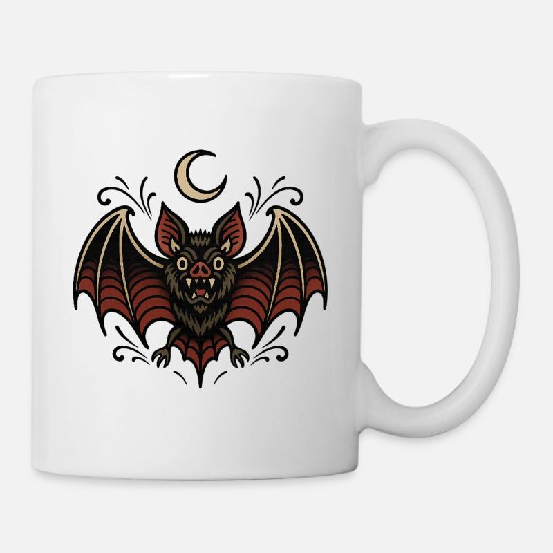 Moon Bat Night Magic - Mug - white
