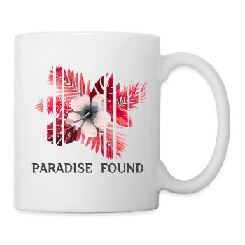 Paradise Found Hibiskus - Tasse - Weiß - Rechts