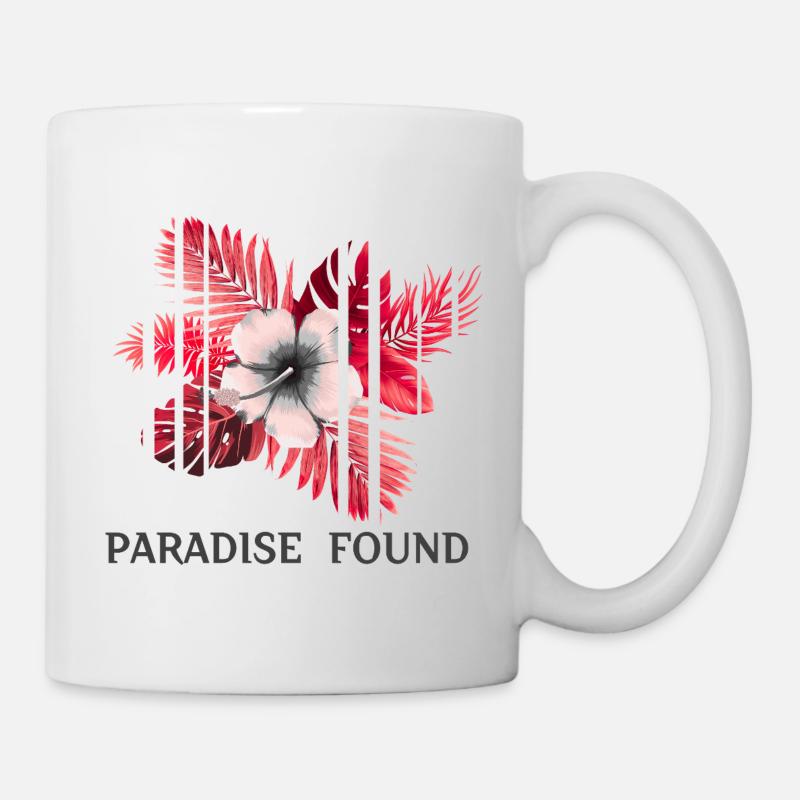 Paradise Found Hibiscus - Mug - white