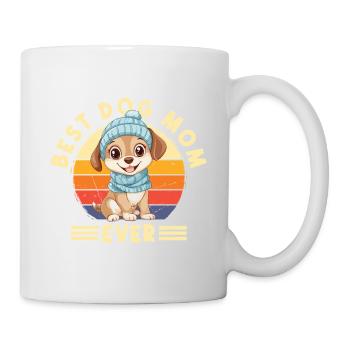 Best Dog Mom Ever Hund Beste Hunde Mama Mutter - Tasse - Weiß - Rechts