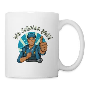 Motif mechanic thumbs up, finally it works - Mug - white - Right