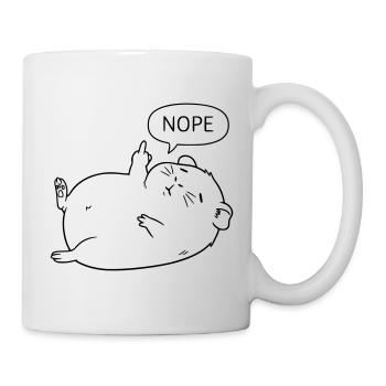 Nope Guinea Pig | Cute statement design - Mug - white - Right