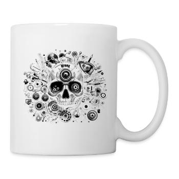 STEAMPUNK SKULL - Mug - white - Right
