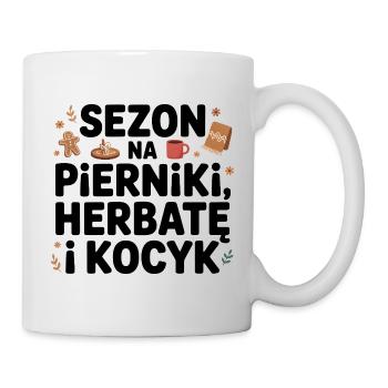 Season for gingerbread, tea and a blanket - Mug - white - Right