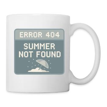 404 – Summer not found - Tasse - Weiß - Rechts