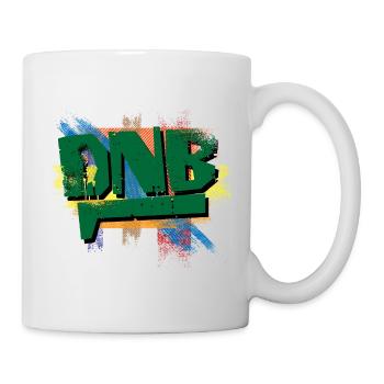 DNB-Graffiti-Ausbruch - Tasse - Weiß - Rechts