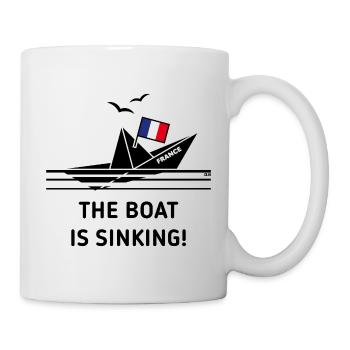 Das Boot sinkt! (Frankreich / POS) - Tasse - Weiß - Rechts