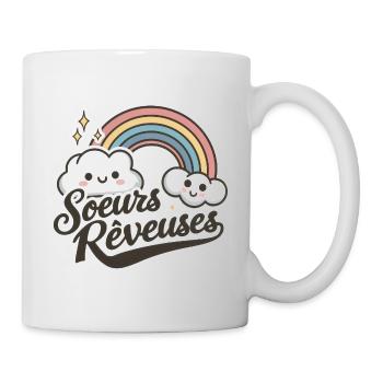 Miss Dreamer Süßes und poetisches Kinderdesign - Tasse - Weiß - Rechts