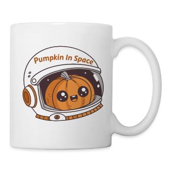 Weltraum-Astronaut Kürbis - Tasse - Weiß - Rechts