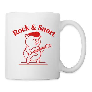 Rock & Snort Pig Guitar - Mug - white - Right