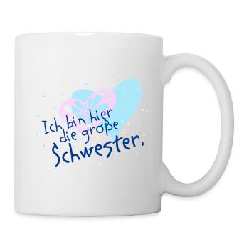Big Sister, Heart Confetti Motif - Mug - white - Right