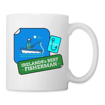Le meilleur design de pêcheur d’Irlande - Mug blanc - blanc - Droite