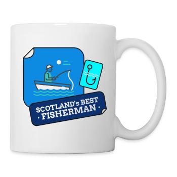 Le meilleur design de pêcheur d’Écosse - Mug blanc - blanc - Droite
