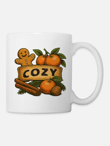 Cozy Winter Design - Tasse - Weiß