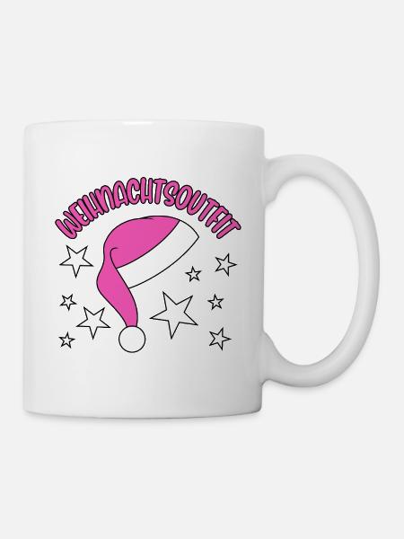 Weihnachtsoutfit - Tasse - Weiß