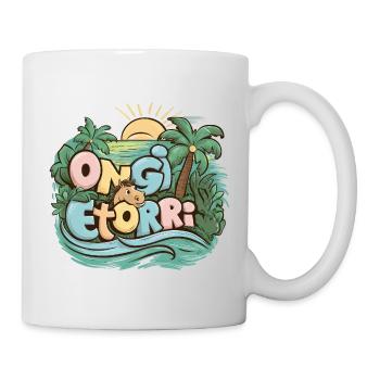 Geschenk Ongi Etorri Souvenir Baskenland Landes - Tasse - Weiß - Rechts