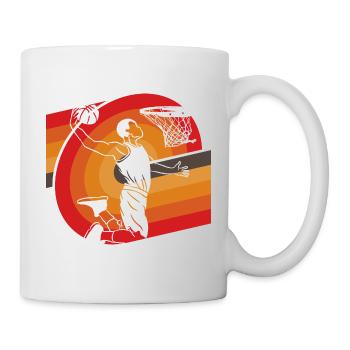 Classic Oldschool Basketball Design Retro - Mug - white - Right