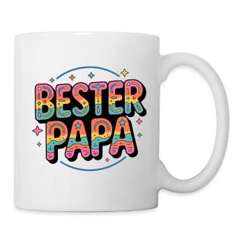 Bester papa - Tasse - Weiß - Rechts