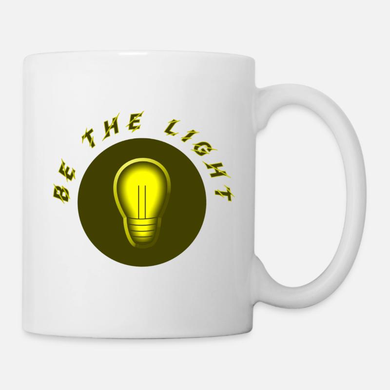 Light Idea Lamp Icon Yellow Circle be the light - Mug - white