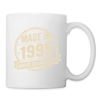 Born 1995 Vintage Rubber Stamp - Mug - white - Right