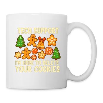 Technischer Support Cookie Weihnachten Meme - Tasse - Weiß - Rechts