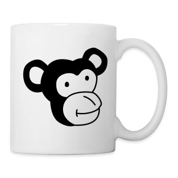 Cute Monkey – Jungle & Animal Lover Design - Mug - white - Right