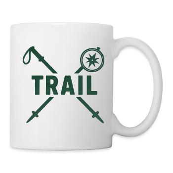 Trail Adventure Kompass und Klingen - Tasse - Weiß - Rechts
