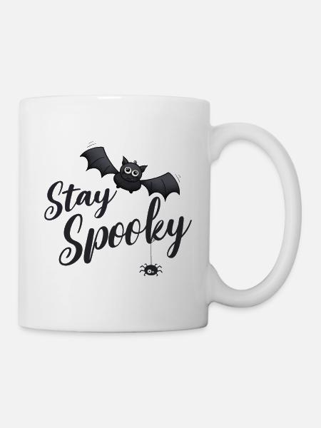 Stay Spooky Fledermaus - Tasse - Weiß