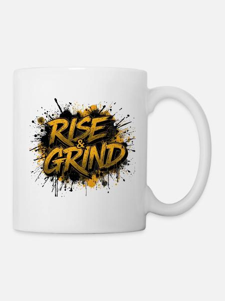 Rise & Grind Graffiti - Mug - white