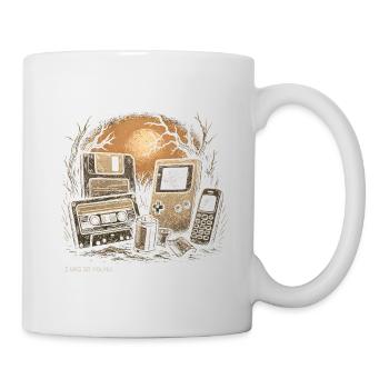 Retro-Nostalgie – Ich war so jung, Tee - Tasse - Weiß - Rechts