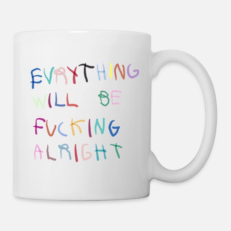 Tout ira bien, bunt - Mug blanc - blanc