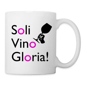 Soli Vino Gloria - Tasse - Weiß - Rechts