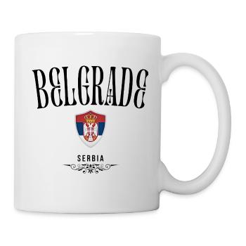 Souvenir Belgrad, ich liebe Belgrad - Tasse - Weiß - Rechts