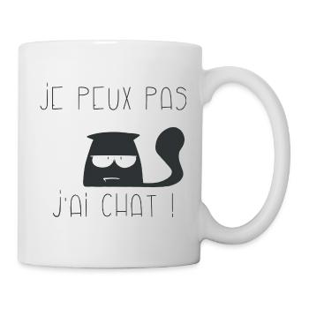Je peux pas j'ai chaut blazé - Mug blanc - blanc - Droite