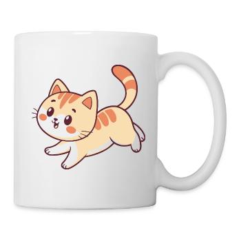 Happy Kitten Illustration - Mug - white - Right
