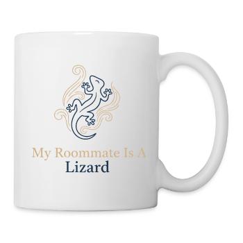 My roommate is a lizard - Mug - white - Right
