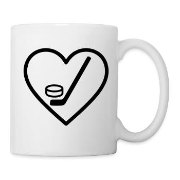 Heart Hockey – Sport Lover - Mug - white - Right