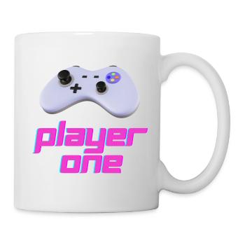 Neon Retro Controller Spieler Eins - Tasse - Weiß - Rechts