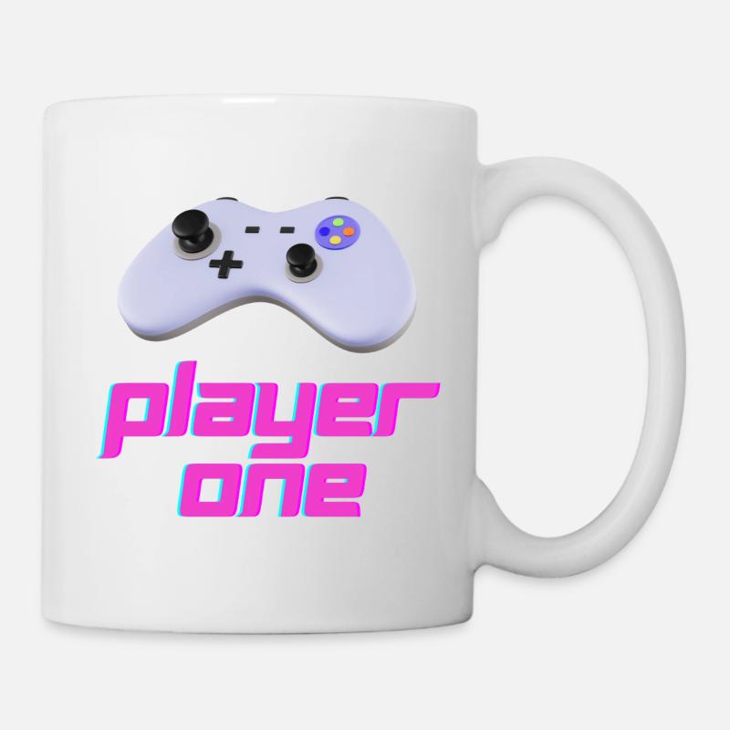 Contrôleur Rétro Neon Player One - Mug blanc - blanc